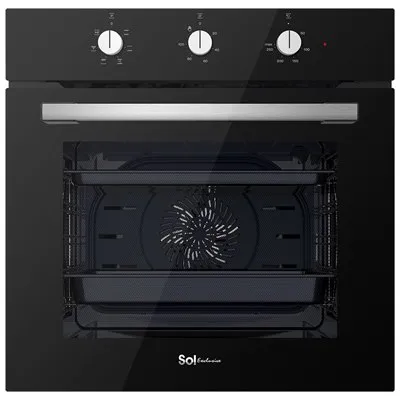 תנור אפיה בילד אין SOL HO-605B שחור